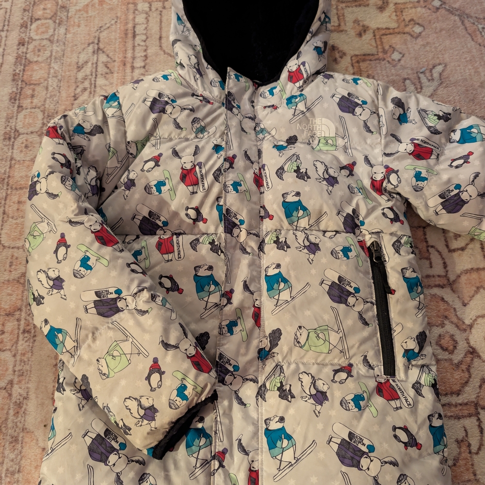 The North Face Kids Multicolor Patterned Puffer Jacket